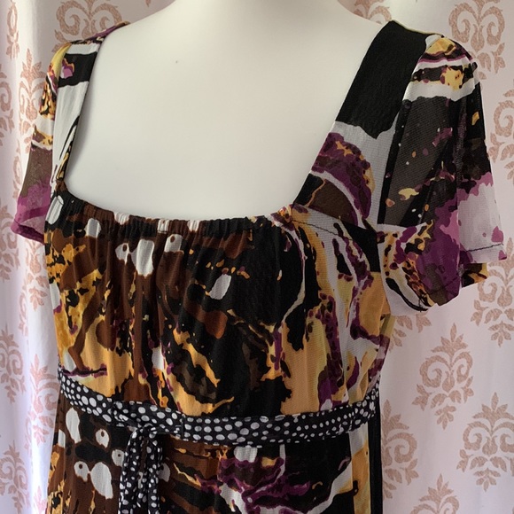 AMBIENTE quirky tiered midi dress 8 - Picture 2 of 12